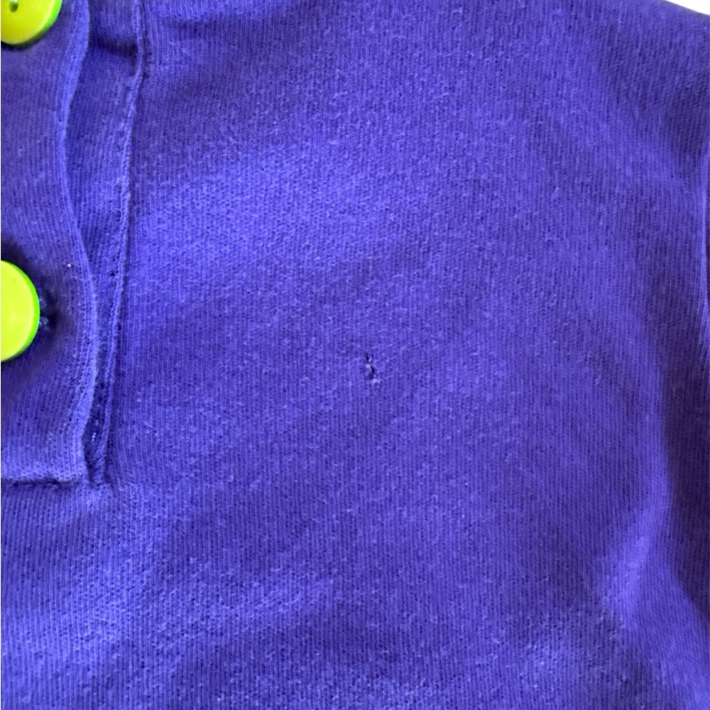 Molly & Millie Boutique Outfit Set Purple Green Lettuce Edge Hat Applique - Picture 6 of 6